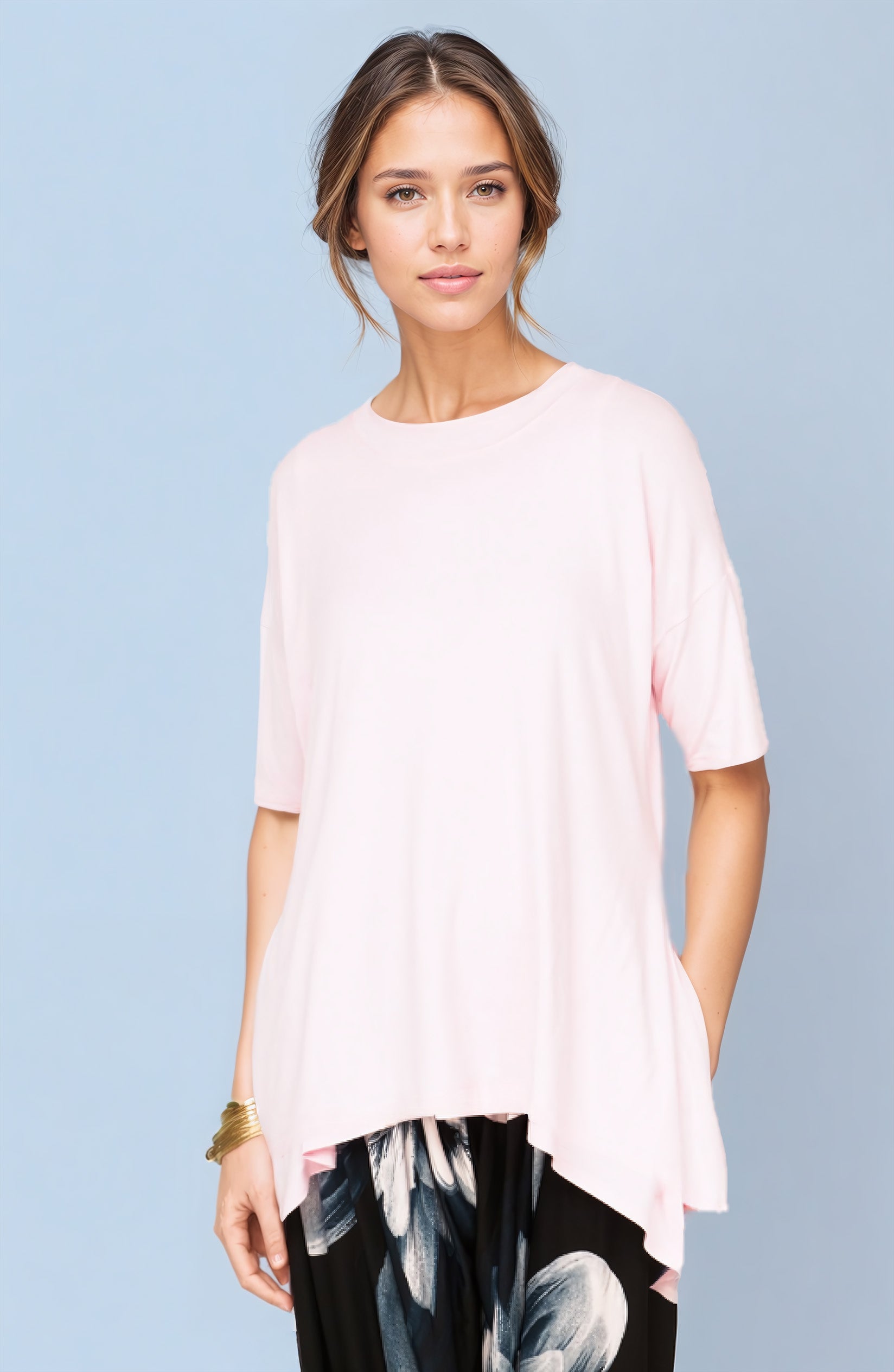 ChicFlow Relaxed Tee Rose Quartz