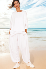RelaxFlow Athleisure Pants Pure White