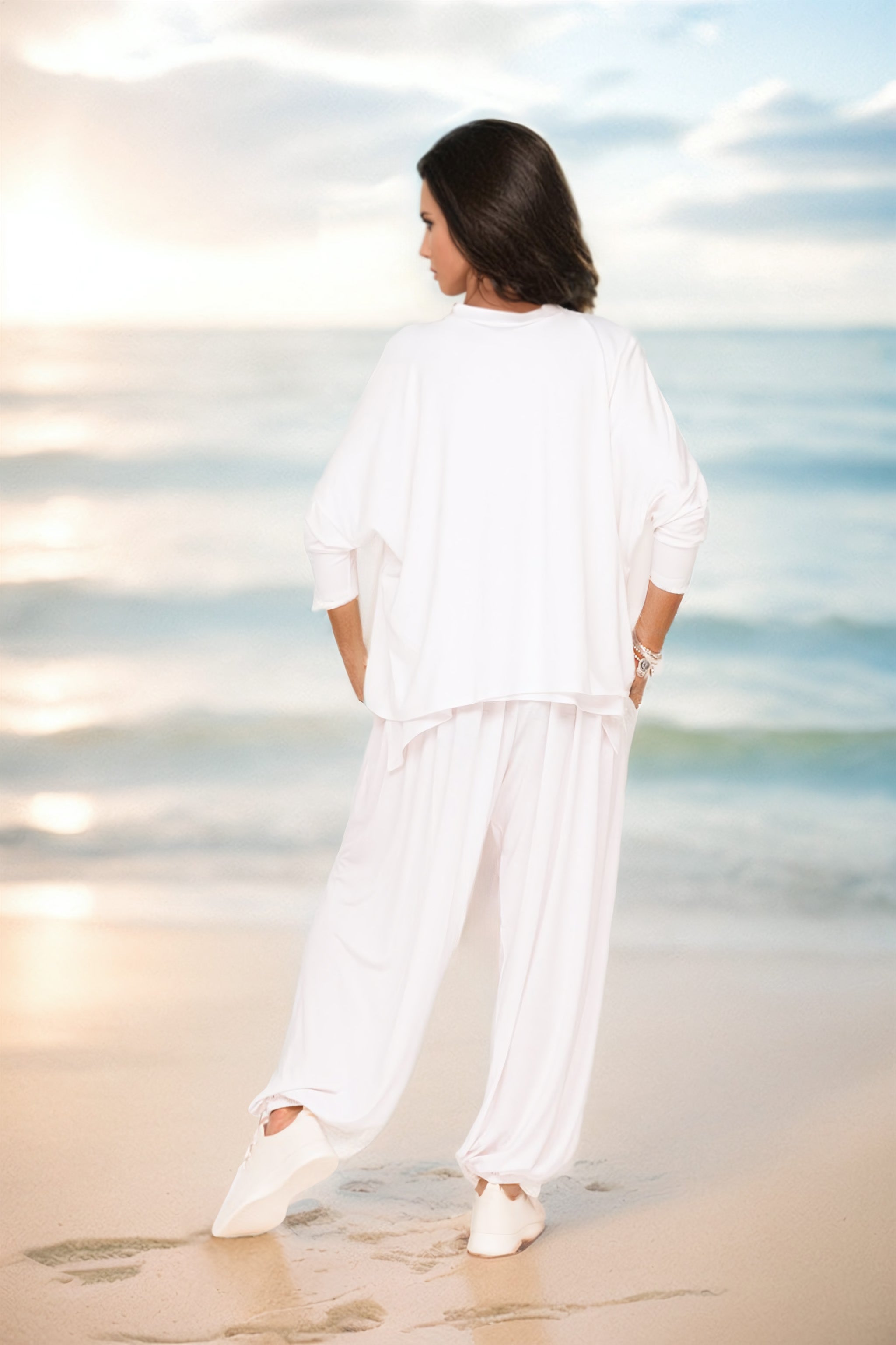 RelaxFlow Athleisure Pants Pure White