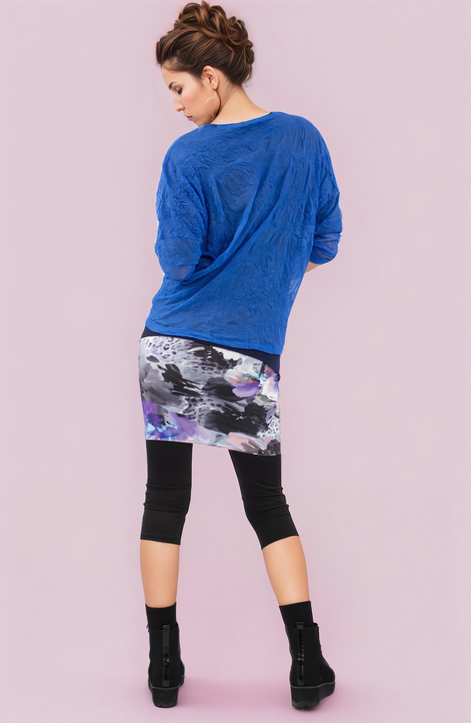 SirenStyle Athleisure Skirt Tranquil Twilight