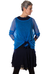 Flossy Frilly Skirt - Midnight Blue - One Size